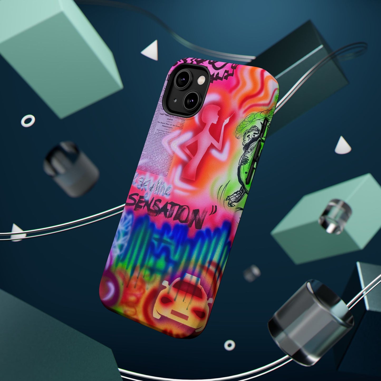 MagSafe "skyline sensation" airbrush iPhone case