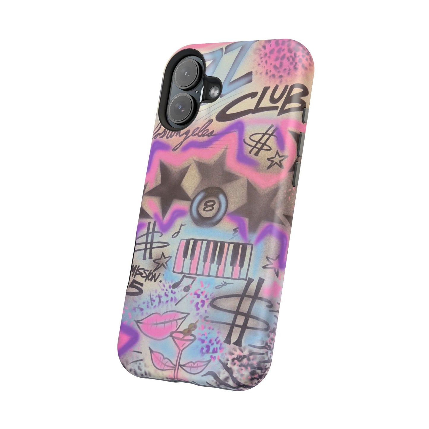 MagSafe "jazz club" airbrush iPhone case