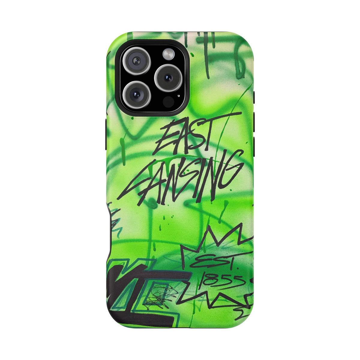 MagSafe "east lansing, mi" airbrush iPhone case