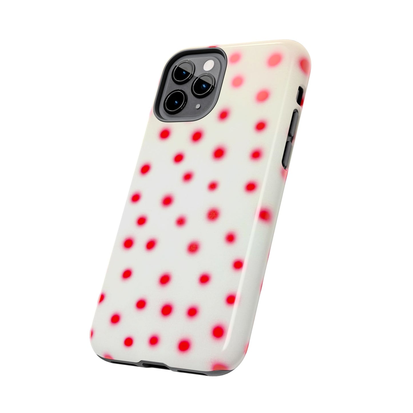 "vanilla cherry polka dot" airbrush iPhone case