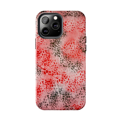 "red cheetah" airbrush iPhone case