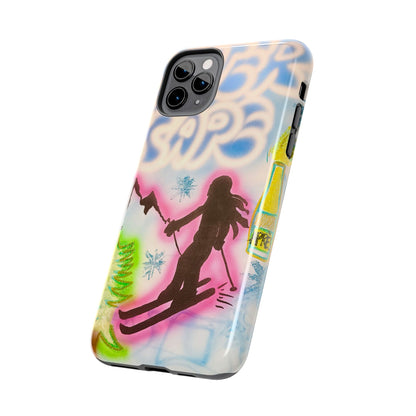 "winter escape" airbrush iPhone case