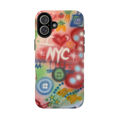 "i <3 NYC" airbrush iPhone case
