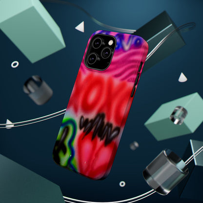 MagSafe Airbrush-iPhone-Hülle „with luv, xoxo“