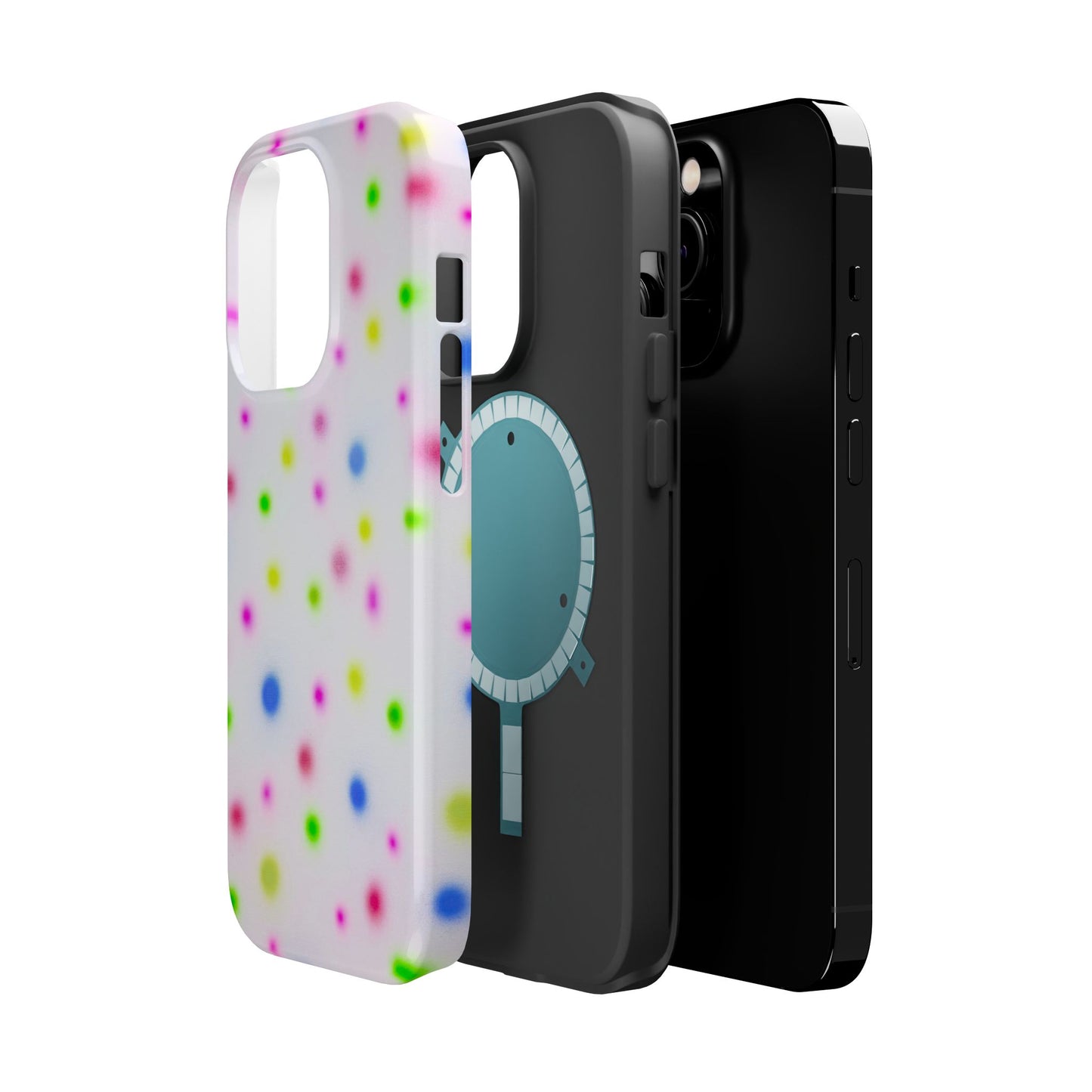 MagSafe "birthday cake polka dot" airbrush iPhone case