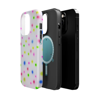 MagSafe "birthday cake polka dot" airbrush iPhone case