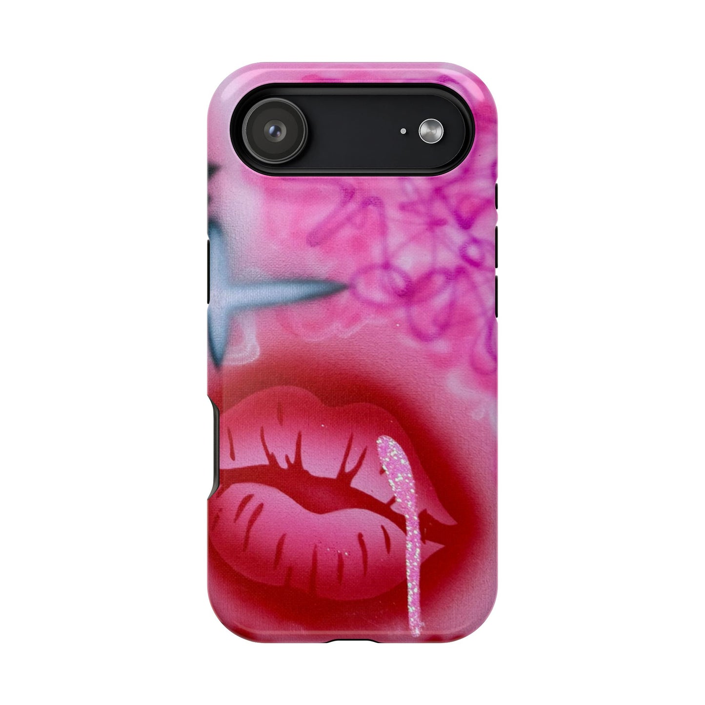 MagSafe limited edition "glitter aura" airbrush iPhone case