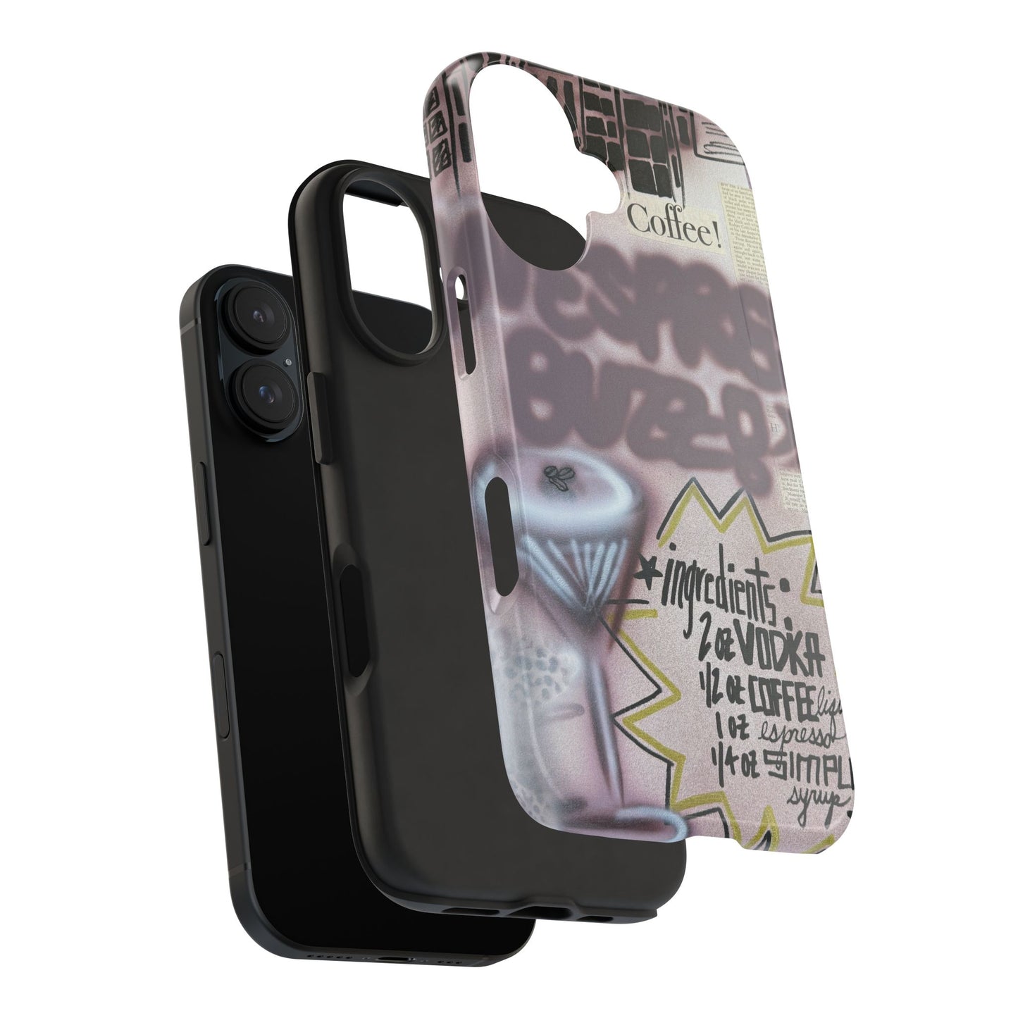 "espresso martini" airbrush iPhone case