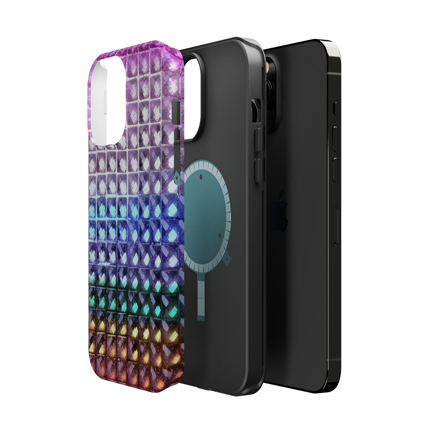 MagSafe "multicolor studs" airbrush iPhone case