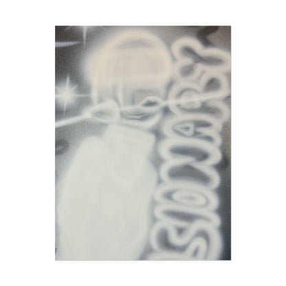 "visionary" airbrush rolled print