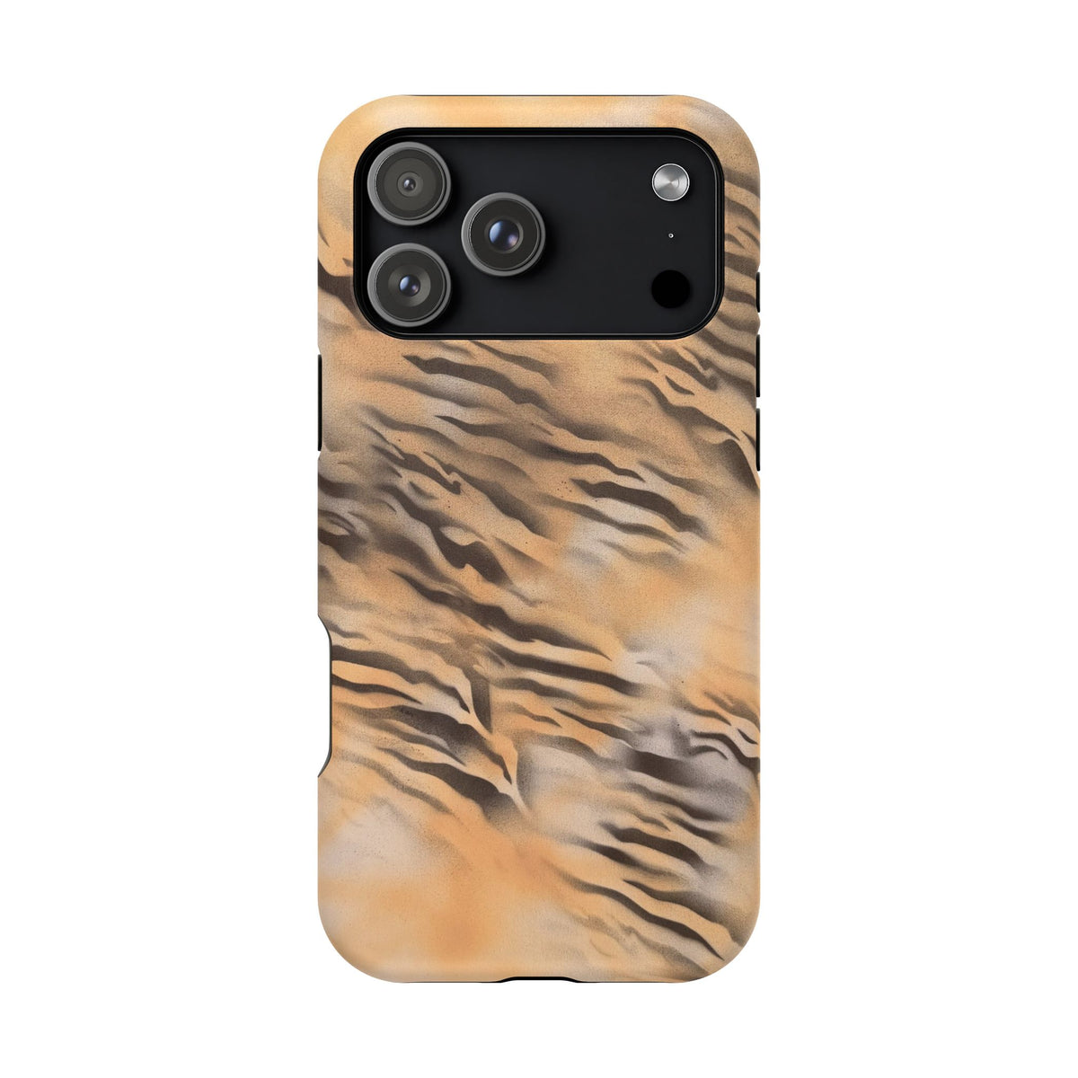 MagSafe "neutral tiger" airbrush iPhone case
