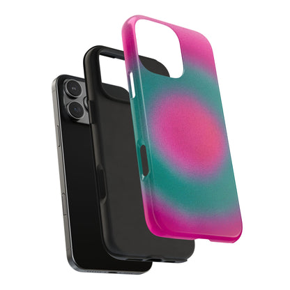 "watermelon swirl" aura airbrush iPhone case