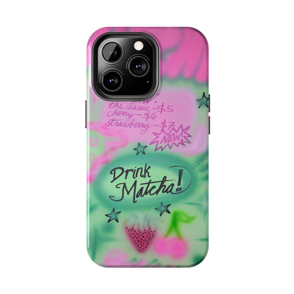"matcha!" airbrush iPhone case