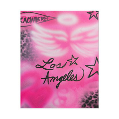 "pink angel wings" airbrush rolled print