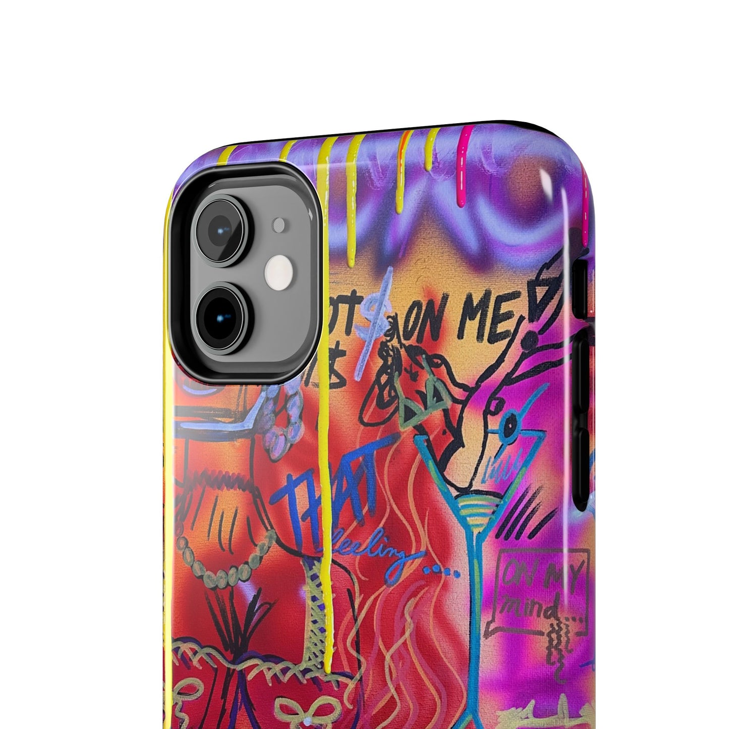 "shots on me" airbrush iPhone case