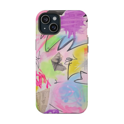 MagSafe "pastel static" airbrush iPhone case