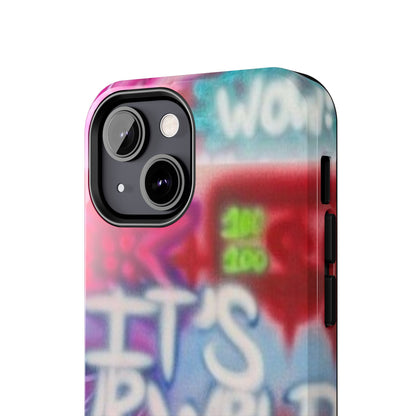 "it's ur WRLD" airbrush iPhone case