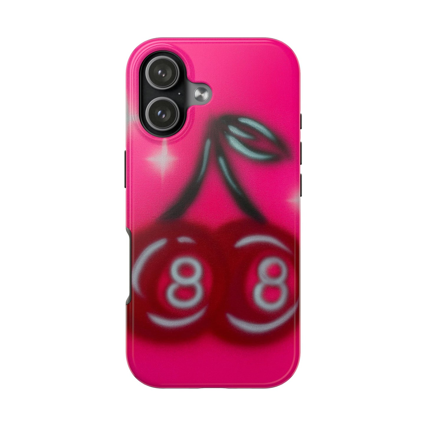 "cherry 8ball" airbrush iPhone case