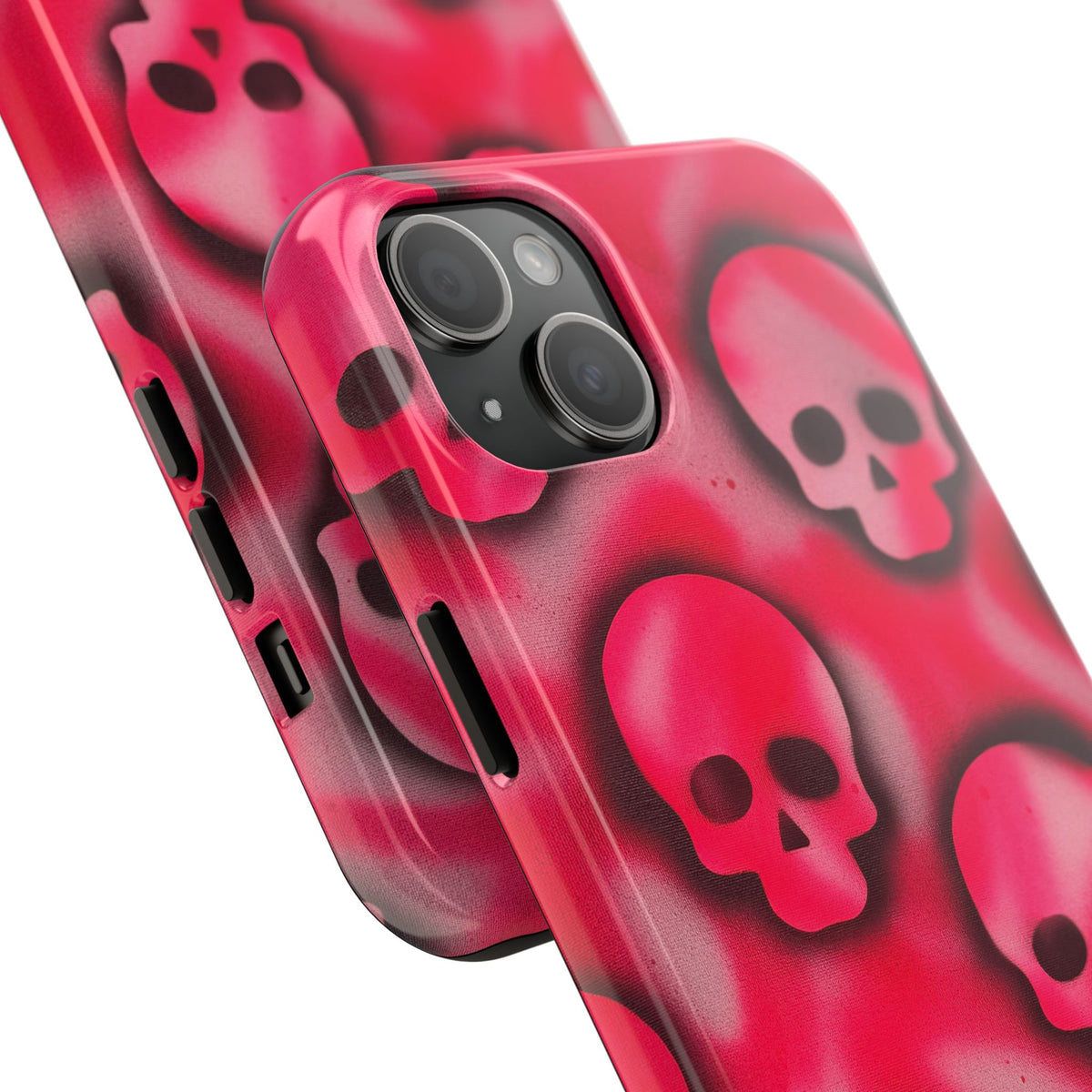 "pink skully" airbrush iPhone case