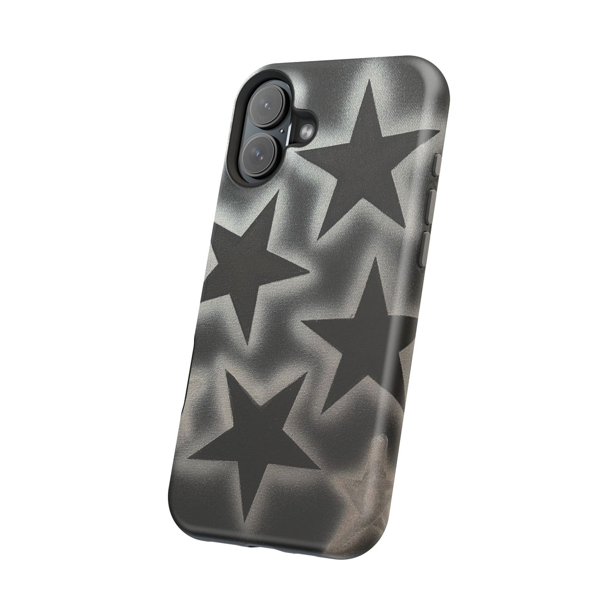 MagSafe "chrome stars" airbrush iPhone case