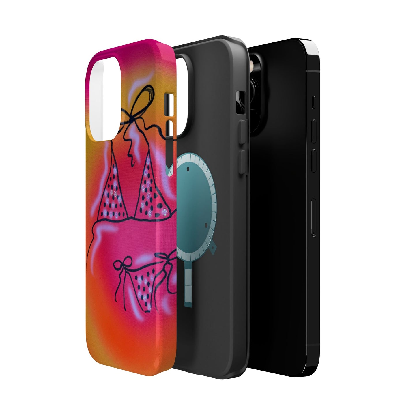 MagSafe "glitter bikini" airbrush iPhone case