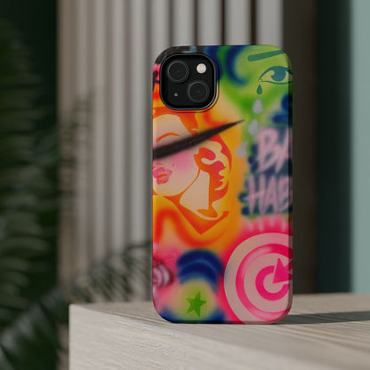 MagSafe „schlechte Angewohnheiten“ Airbrush iPhone Hülle
