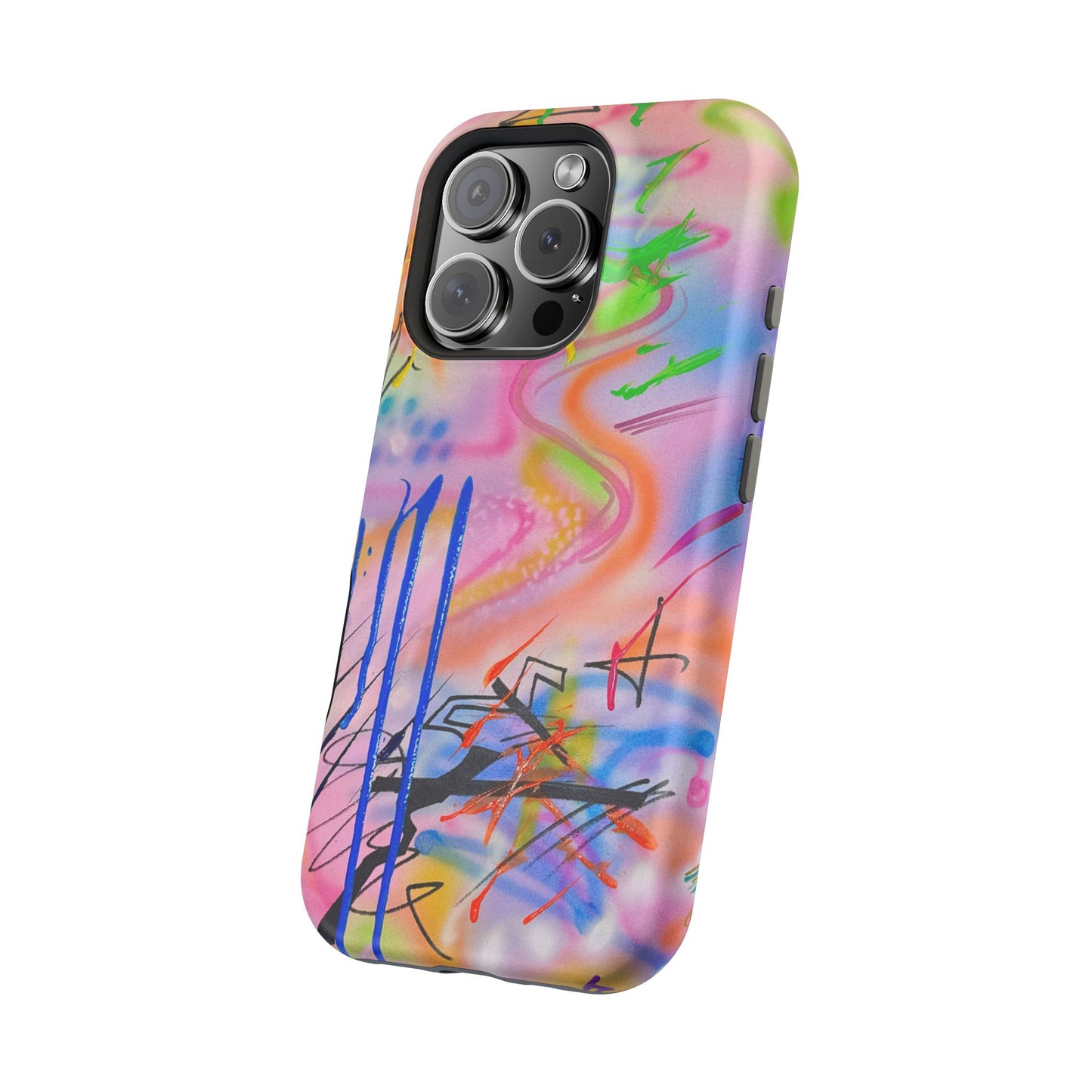 MagSafe "neon haze" airbrush iPhone case
