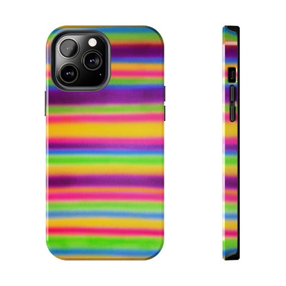 "colorful stripes" airbrush iPhone case