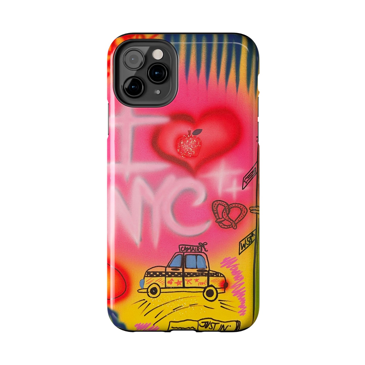 "in the city" airbrush iPhone case
