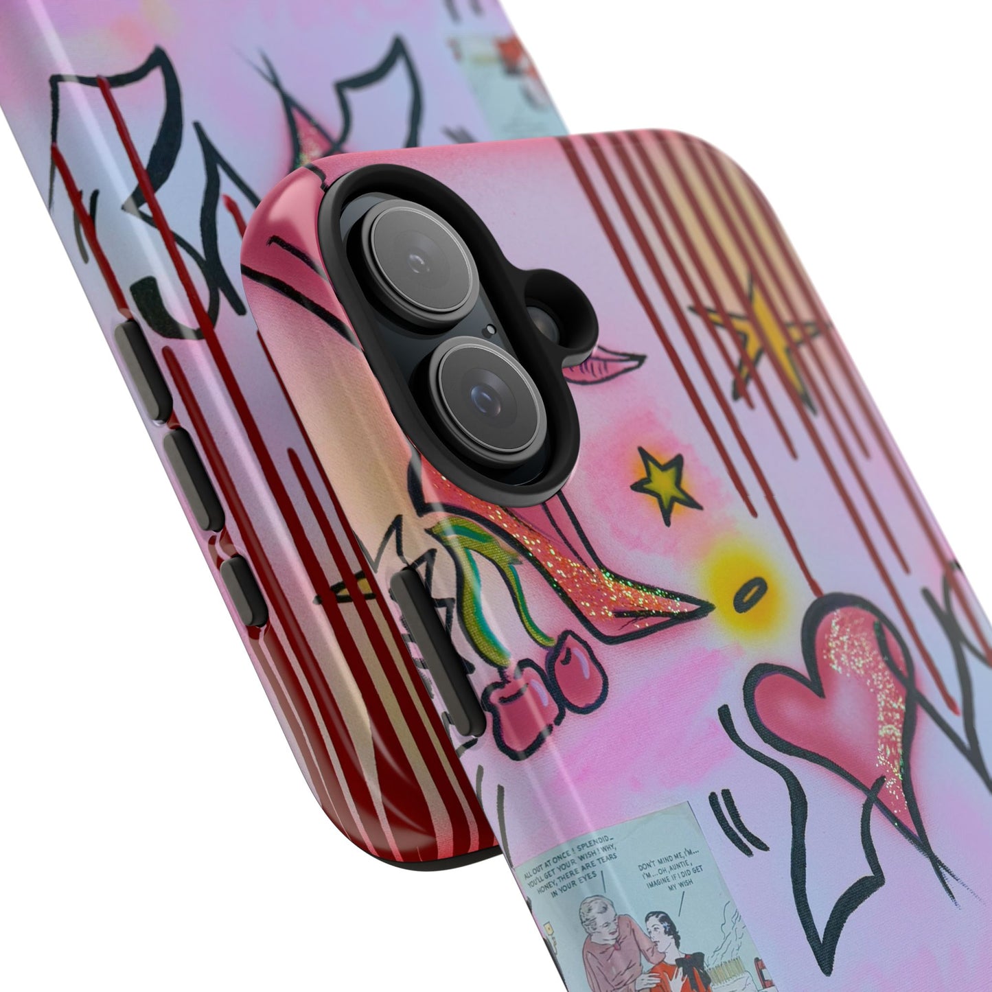 "cherry luvr" airbrush iPhone case