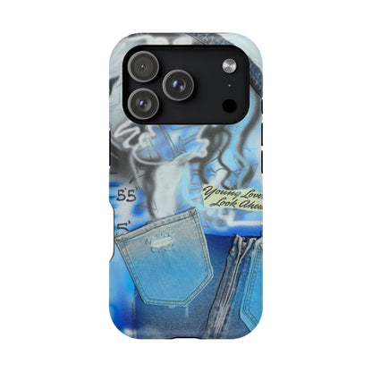 MagSafe "young lovers" airbrush iPhone case