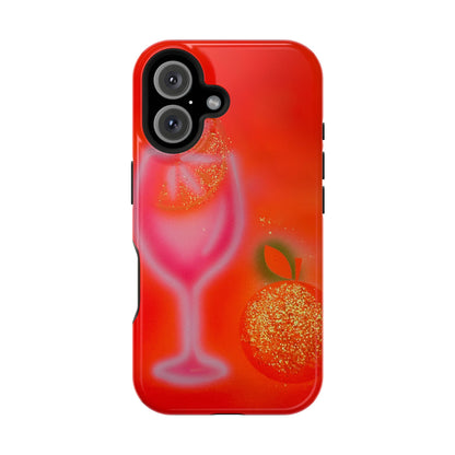 MagSafe "aperol spritz" airbrush iPhone case