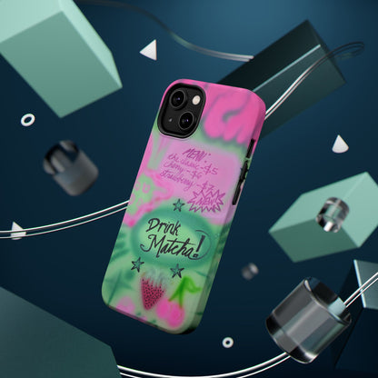 MagSafe "matcha!" airbrush iPhone case