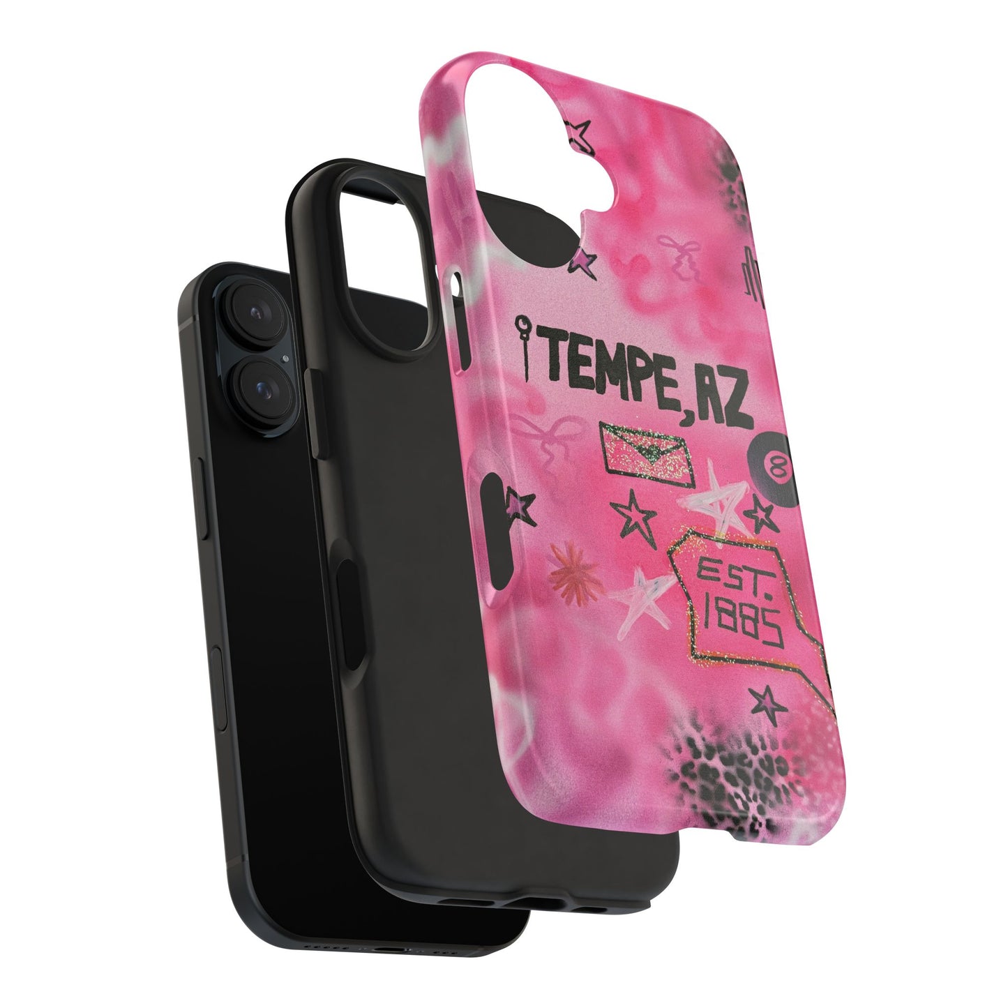 "tempe, az pt. 2" airbrush iPhone case