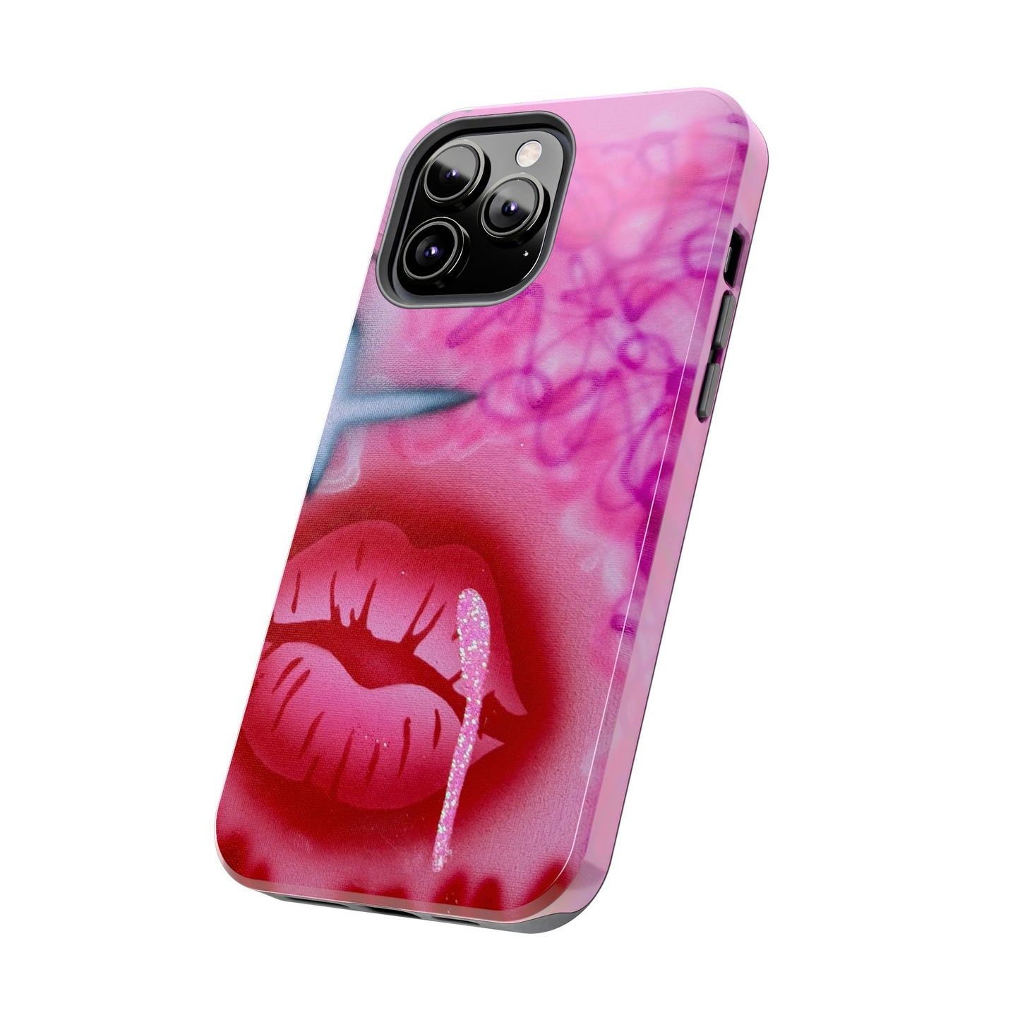 "glitter aura" airbrush iPhone case