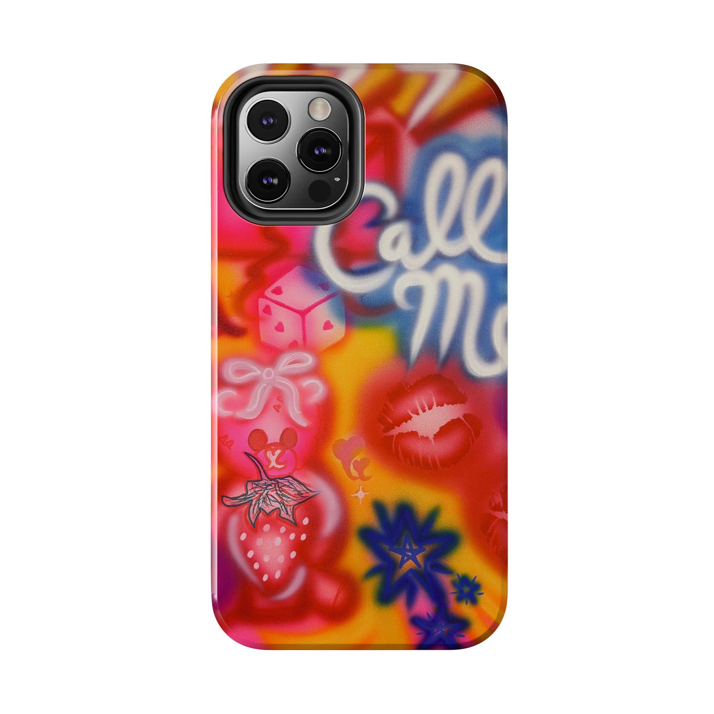"CALL ME!" airbrush iPhone case