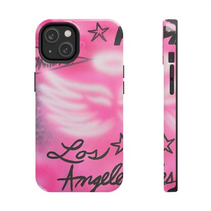 "pink angel wings" airbrush iPhone case