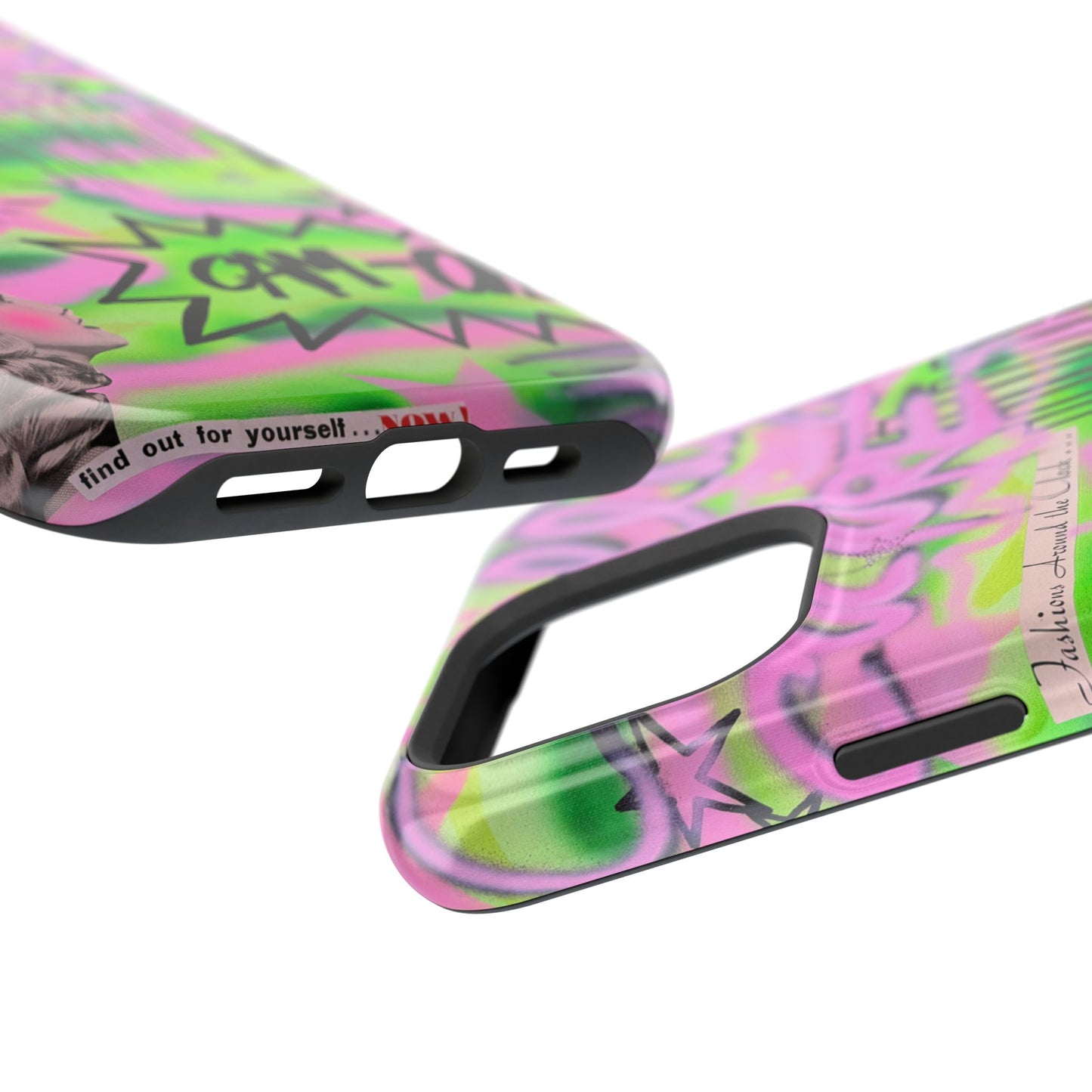 MagSafe "green camo" airbrush iPhone case