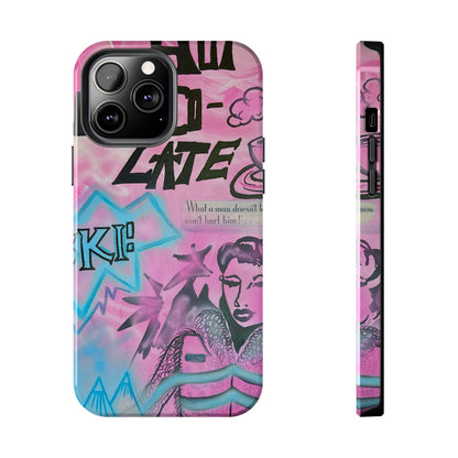 "avant le ski" airbrush iPhone case