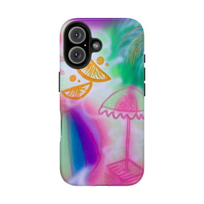 "on the beach" airbrush iPhone case