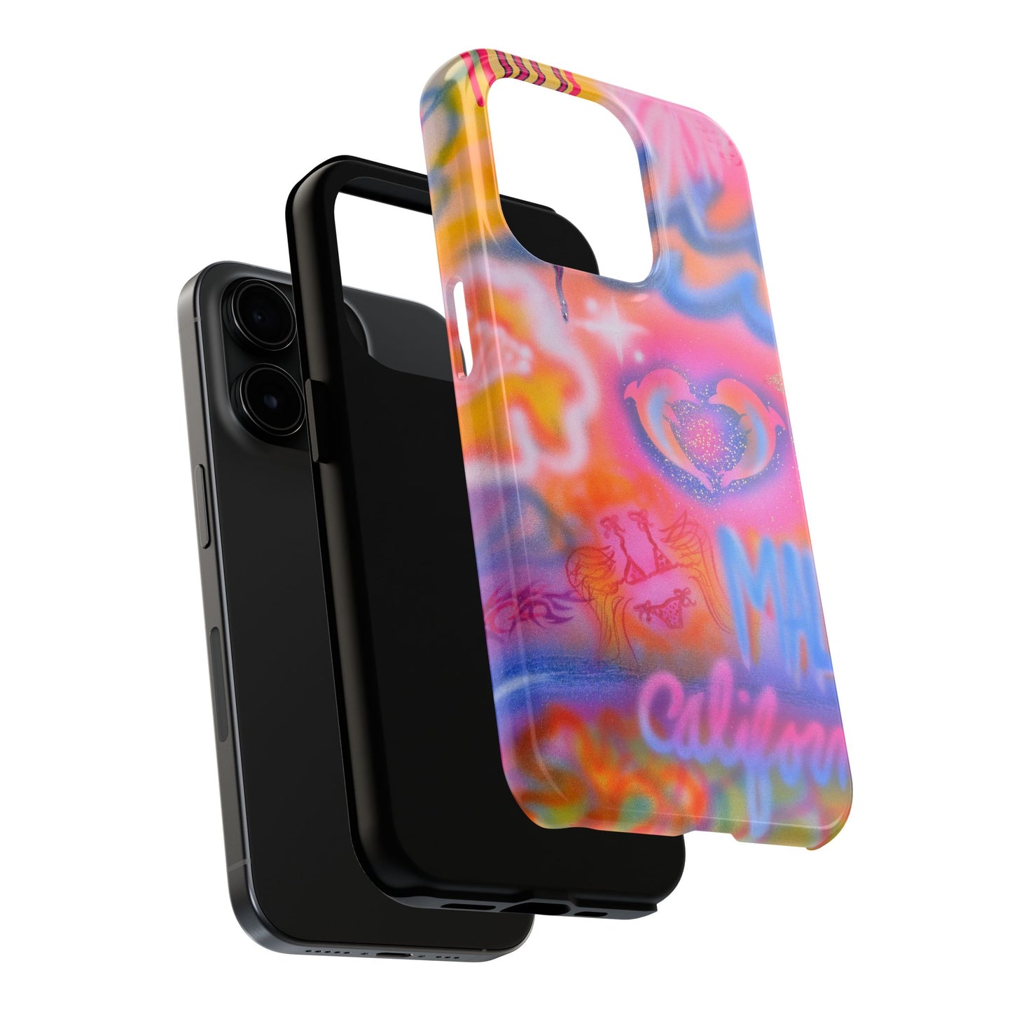"mornings in malibu" airbrush iPhone case