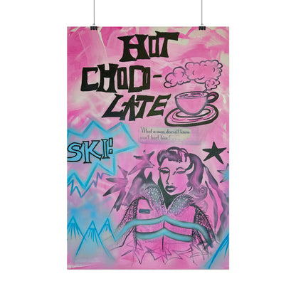 "avant le ski" airbrush rolled print