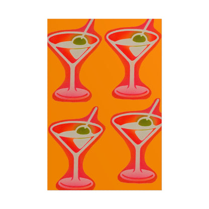"shaken, not stirred" airbrush rolled print