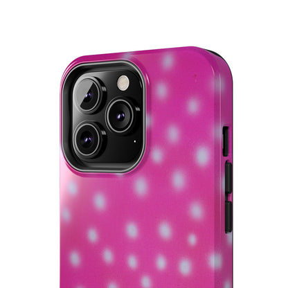 "bubblegum polka dot" airbrush iPhone case