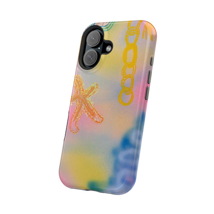 MagSafe "sweet starfish" airbrush iPhone case