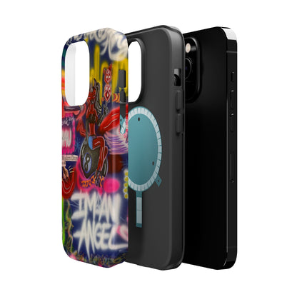 MagSafe "im an angel" airbrush iPhone case