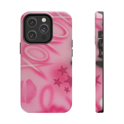 "perfectly pink" airbrush iPhone case