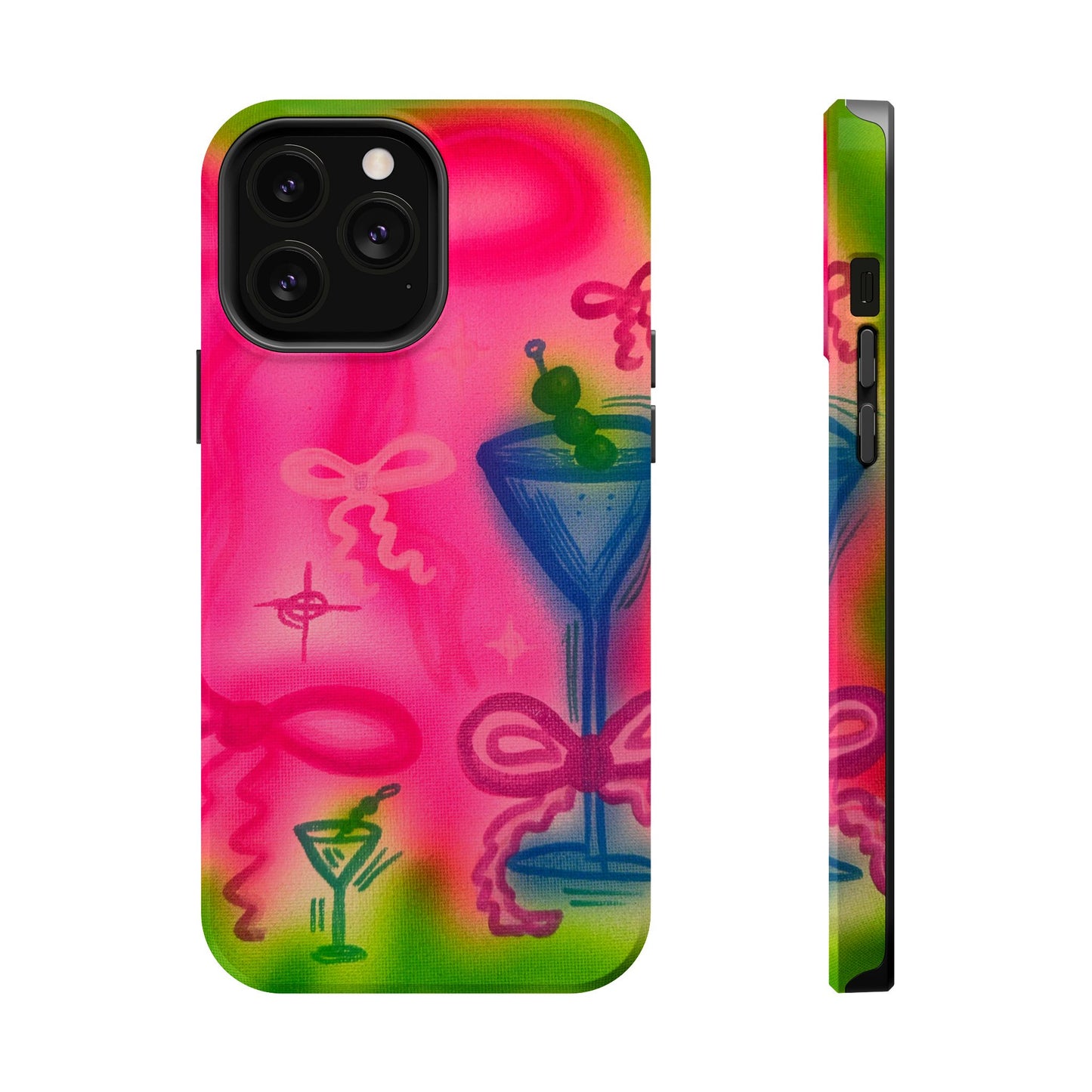 MagSafe „Bow Martini“ Airbrush-iPhone-Hülle