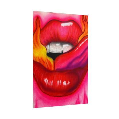 "flaming lips pt. 2" airbrush rolled print