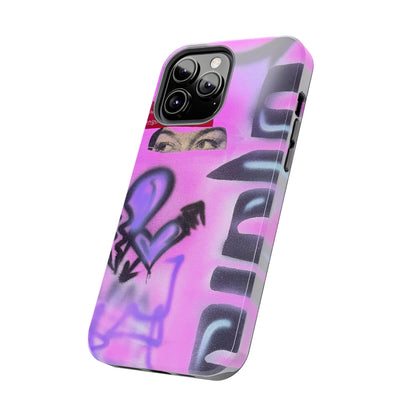"Lila Prinzessin" Airbrush iPhone Hülle